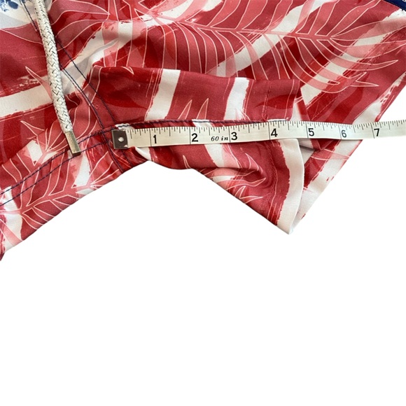 The Endless Summer men’s red white blue fish print swim trunks patriotic size S - Picture 7 of 10